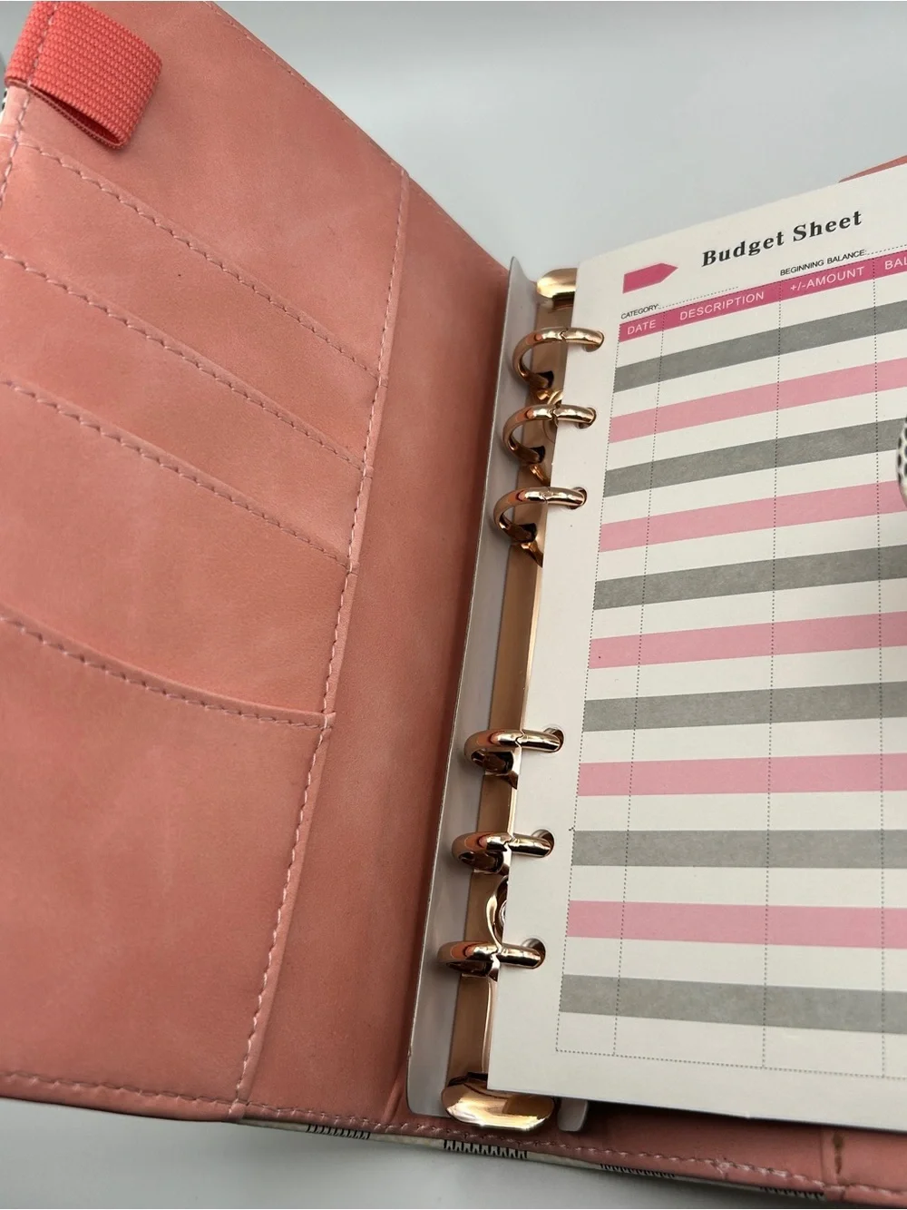 A6 Checkered Print Budget Binder Planner Viral Money Cash Wallet